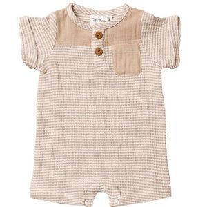 City Mouse Sesame Pocket Romper (6-9 months)